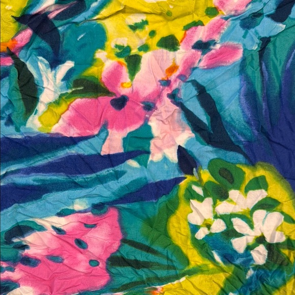 Jams World Blue and Green Flutter Sleeve Sundress - Picture 3 of 3